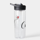 Bouteille D'eau Drapeau Cardiff Coeur, Caerdydd, Pays de Galles (Droite)