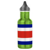 Bouteille D'eau Drapeau civil du Costa Rica (Gauche)