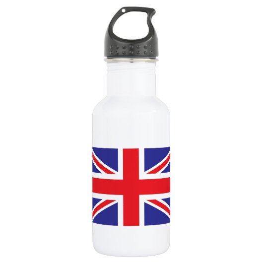 Bouteille D'eau Drapeau classique Union Jack British (UK) (Devant)