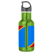 Bouteille D'eau Drapeau Congo Kinshasa (Dos)