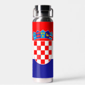 Bouteille D'eau Drapeau croate (Arrière)