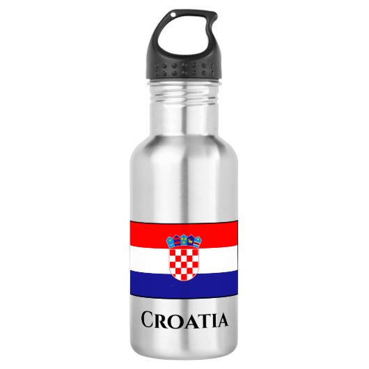 Bouteille D'eau Drapeau Croatie (Devant)