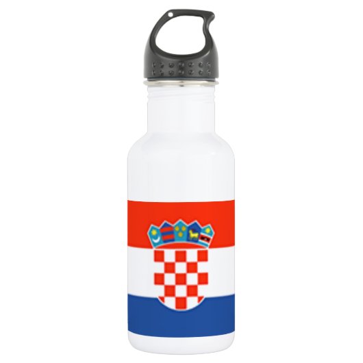 Bouteille D'eau Drapeau Croatie (Devant)