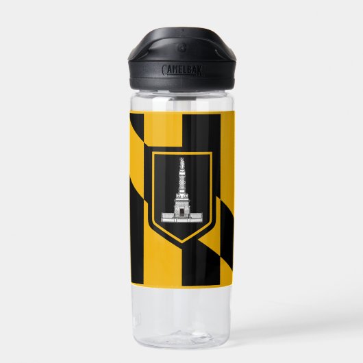 Bouteille D'eau Drapeau de Baltimore, Maryland (Arrière)