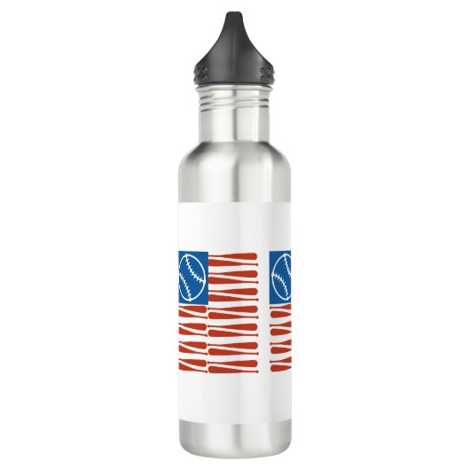 Bouteille D'eau Drapeau de baseball (Gauche)