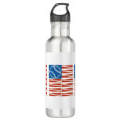 Bouteille D'eau Drapeau de baseball (Devant)