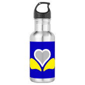 Bouteille D'eau Drapeau de Bruxelles, Belgique Acier inoxydable Bo (Devant)