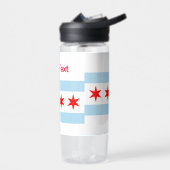 Bouteille D'eau Drapeau de Chicago, Illinois (Gauche)