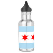 Bouteille D'eau Drapeau de Chicago, l'Illinois (Gauche)