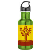 Bouteille D'eau Drapeau de Chuvashia (Devant)