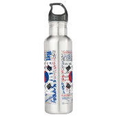 Bouteille D'eau Drapeau de Corée du Sud magnifique patriotique (Dos)