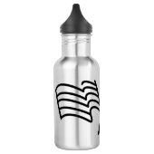 Bouteille D'eau Drapeau de course minimal agitant (Gauche)
