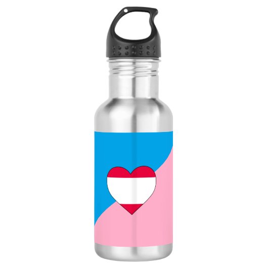 Bouteille D'eau Drapeau de fierté de jeu d'âge (Devant)
