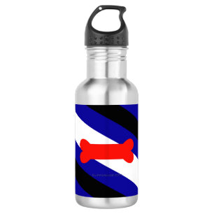 Bouteille D'eau Drapeau de fierté de jeu de chiots de SlipperyJoe