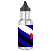 Bouteille D'eau Drapeau de fierté de jeu de chiots de SlipperyJoe (Gauche)