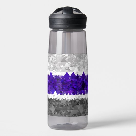 Bouteille D'eau Drapeau de fierté Greygender Boho Géométrique Mod (Avant)
