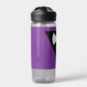 Bouteille D'eau Drapeau de fierté lesbienne SlipperyJoe's Labrys h (Extérieur)