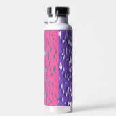 Bouteille D'eau Drapeau de fierté multisexuel funky trippy ondulé (Plage)