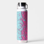 Bouteille D'eau Drapeau de fierté multisexuel funky trippy ondulé (Arrière)