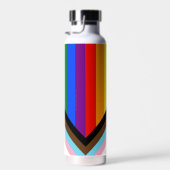 Bouteille D'eau Drapeau de fierté Progress Pride de SlipperyJoe's (Plage)