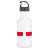 Bouteille D'eau Drapeau de Géorgie (Dos)