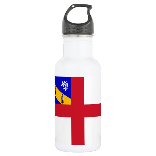 Bouteille D'eau Drapeau de Herm (Devant)