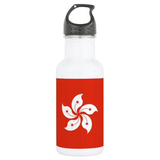 Bouteille D'eau Drapeau de Hong Kong (Devant)