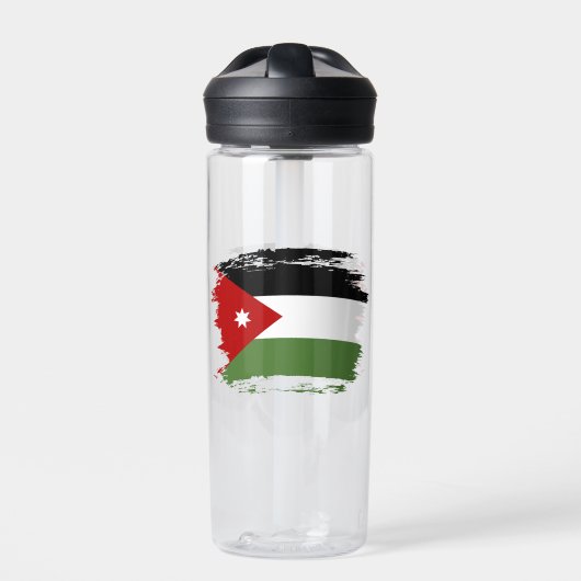 Bouteille D'eau Drapeau de Jordanie (Extérieur)