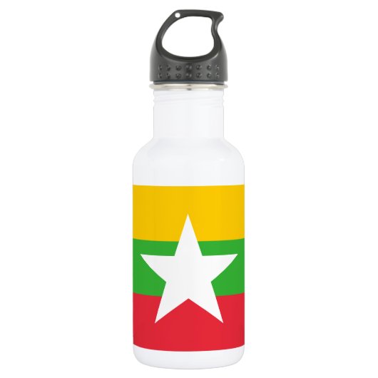 Bouteille D'eau Drapeau de la Birmanie (Devant)