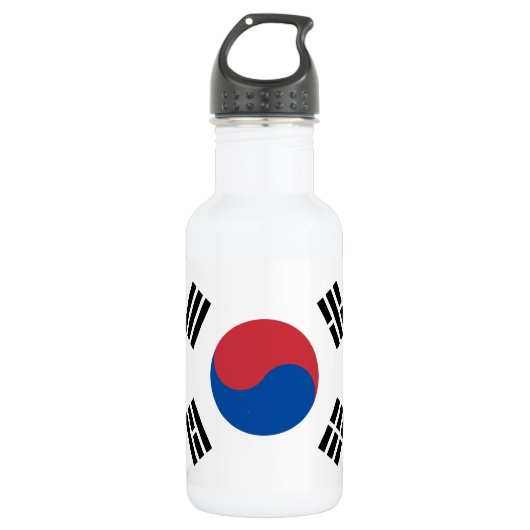 Bouteille D'eau Drapeau de la Corée du Sud (Devant)