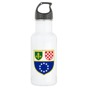 Bouteille D'eau Drapeau de la Fédération de Bosnie-Herzégovine