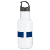 Bouteille D'eau Drapeau de la Finlande (Dos)