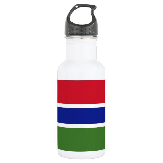 Bouteille D'eau Drapeau de la Gambie (Devant)