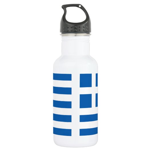 Bouteille D'eau Drapeau de la Grèce (Dos)