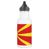 Bouteille D'eau Drapeau de la Macédoine du Nord (Droite)