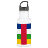 Bouteille D'eau Drapeau de la République centrafricaine (Devant)