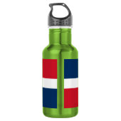 Bouteille D'eau Drapeau de la République Dominicaine (Dos)