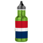 Bouteille D'eau Drapeau de la République Dominicaine (Droite)