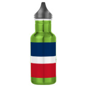 Bouteille D'eau Drapeau de la République Dominicaine (Gauche)