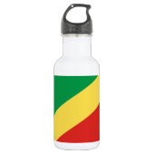 Bouteille D'eau Drapeau de la République du Congo (Devant)