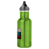 Bouteille D'eau Drapeau de la Russie qui flotte (Droite)