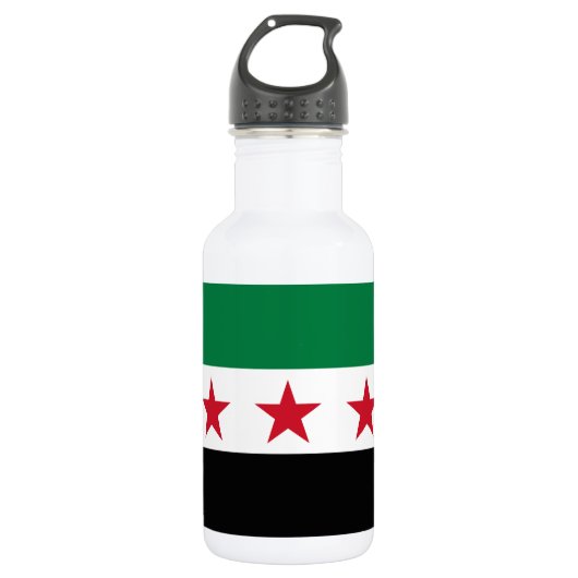 Bouteille D'eau Drapeau de la Syrie (Devant)