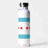 Bouteille D'eau Drapeau de la ville de Chicago (Plage)