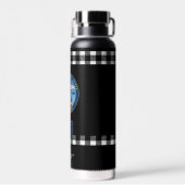 Bouteille D'eau Drapeau de l'Alaska Patriotique isolée (Arrière)