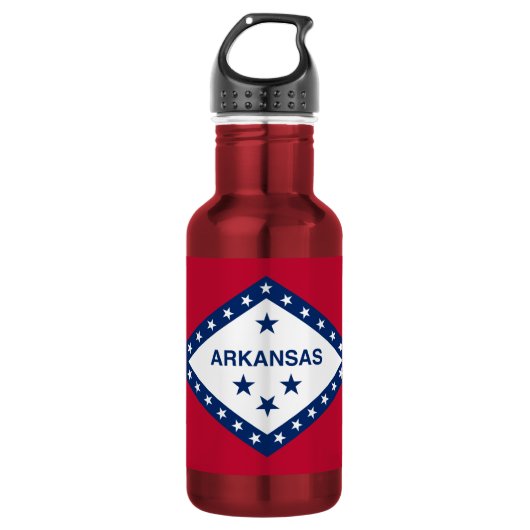 Bouteille D'eau Drapeau de l'Arkansas (Devant)