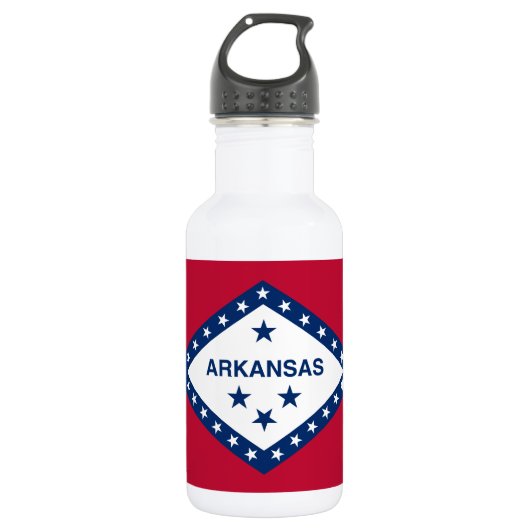 Bouteille D'eau Drapeau de l'Arkansas (Devant)