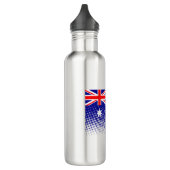 Bouteille D'eau Drapeau De L'Australie Avec Effet Halftone (Gauche)