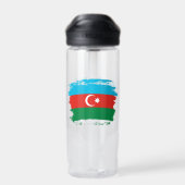 Bouteille D'eau Drapeau de l'Azerbaïdjan (Arrière)