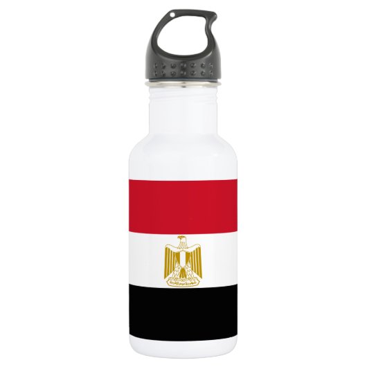 Bouteille D'eau Drapeau de l'Égypte (Devant)