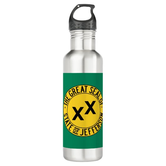 Bouteille D'eau Drapeau de l'État américain proposé de Jefferson (Devant)